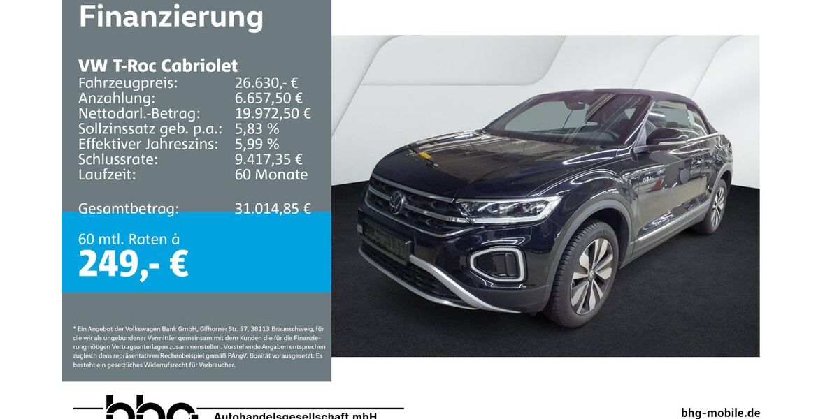 VW T-Roc 21.921 km 26.630 &euro; Rottweil 78628