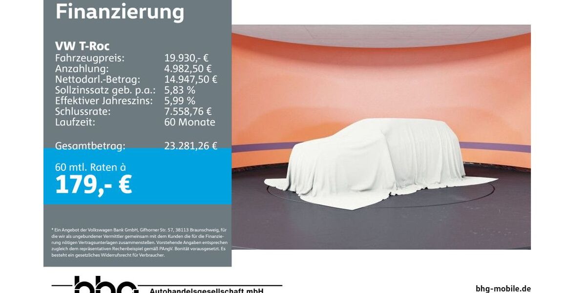 VW T-Roc 29.319 km 19.930 &euro; Rottweil 78628