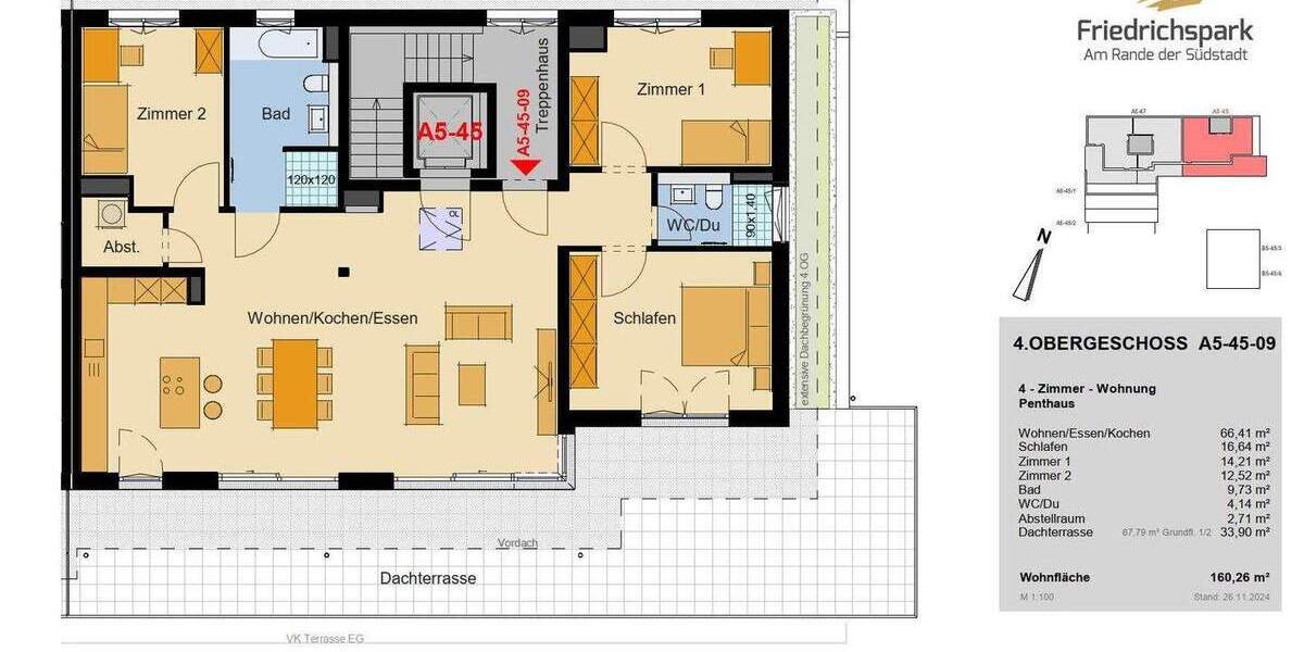Etagenwohnung Villingen-Schwenningen Villingen - 4 Zimmer, 160 m&sup2;, 929.500&euro; | Angebot:25778091