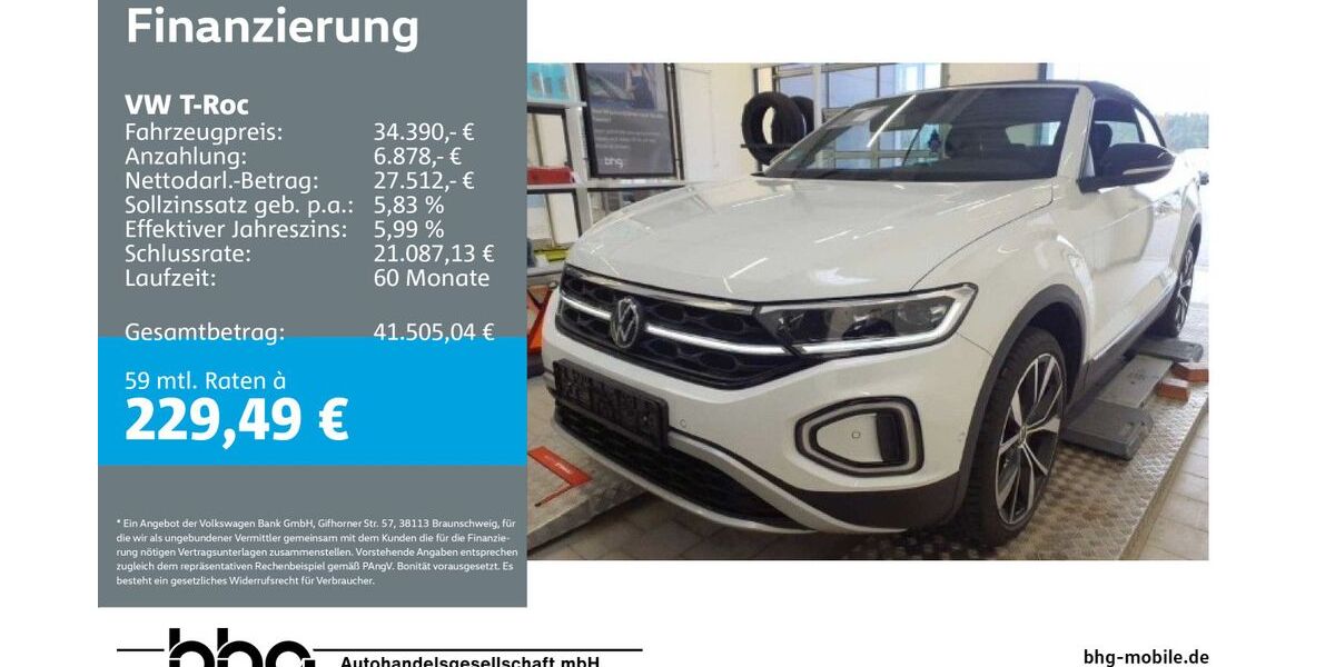 VW T-Roc 14.359 km 32.990 &euro; Rottweil 78628