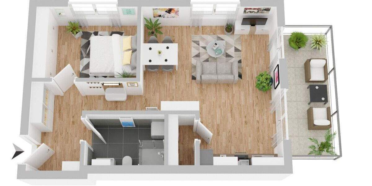 Etagenwohnung Titisee-Neustadt Neustadt - 2 Zimmer, 57 m&sup2;, 303.000&euro; | Angebot:25730138