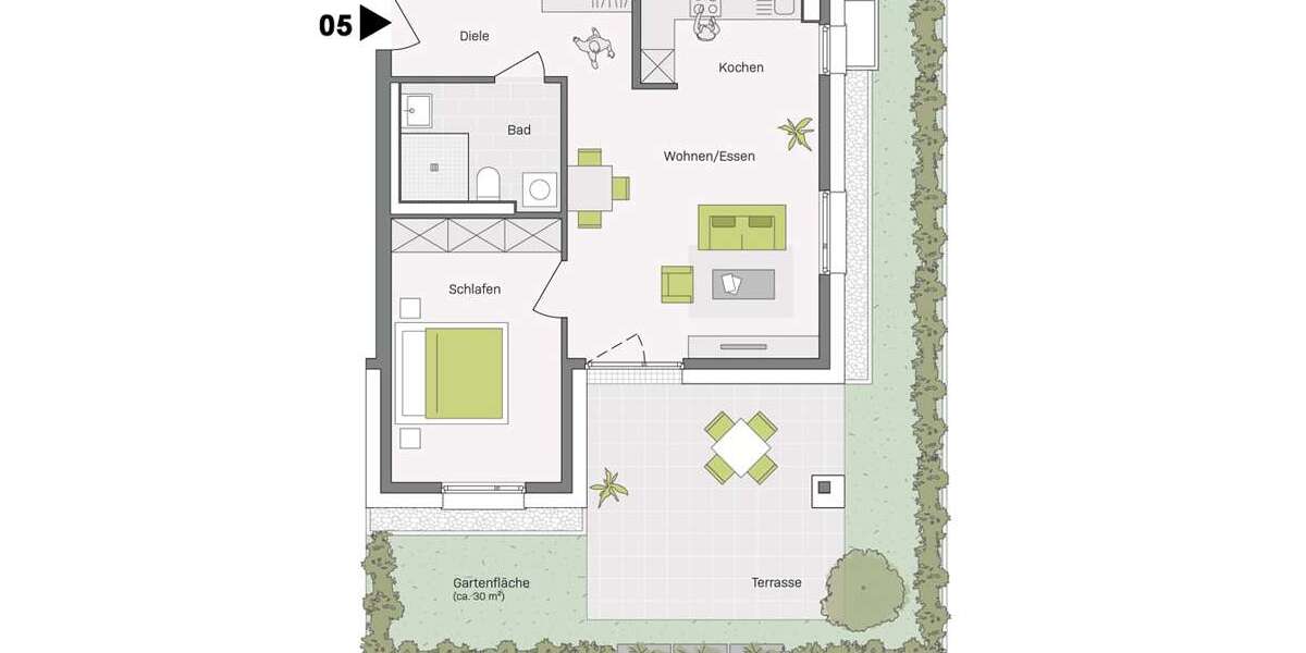 Etagenwohnung Aldingen - 2 Zimmer, 64 m&sup2;, 317.700&euro; | Angebot:22728997