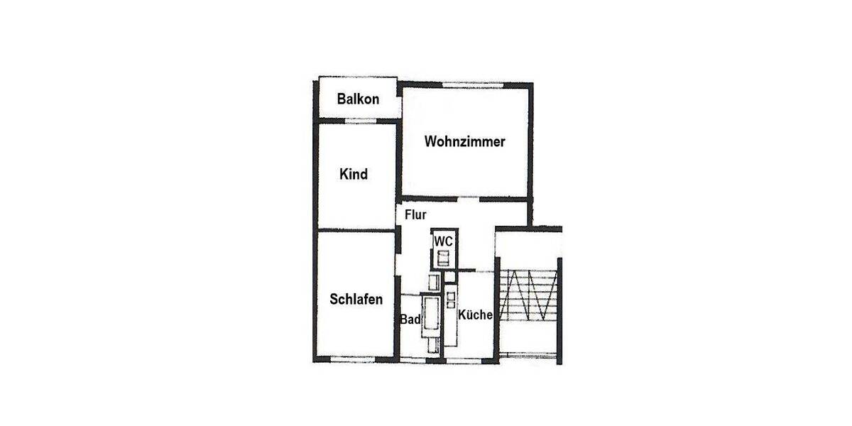 Etagenwohnung Villingen-Schwenningen Schwenningen - 3 Zimmer, 70 m&sup2;, 152.500&euro; | Angebot:25734723
