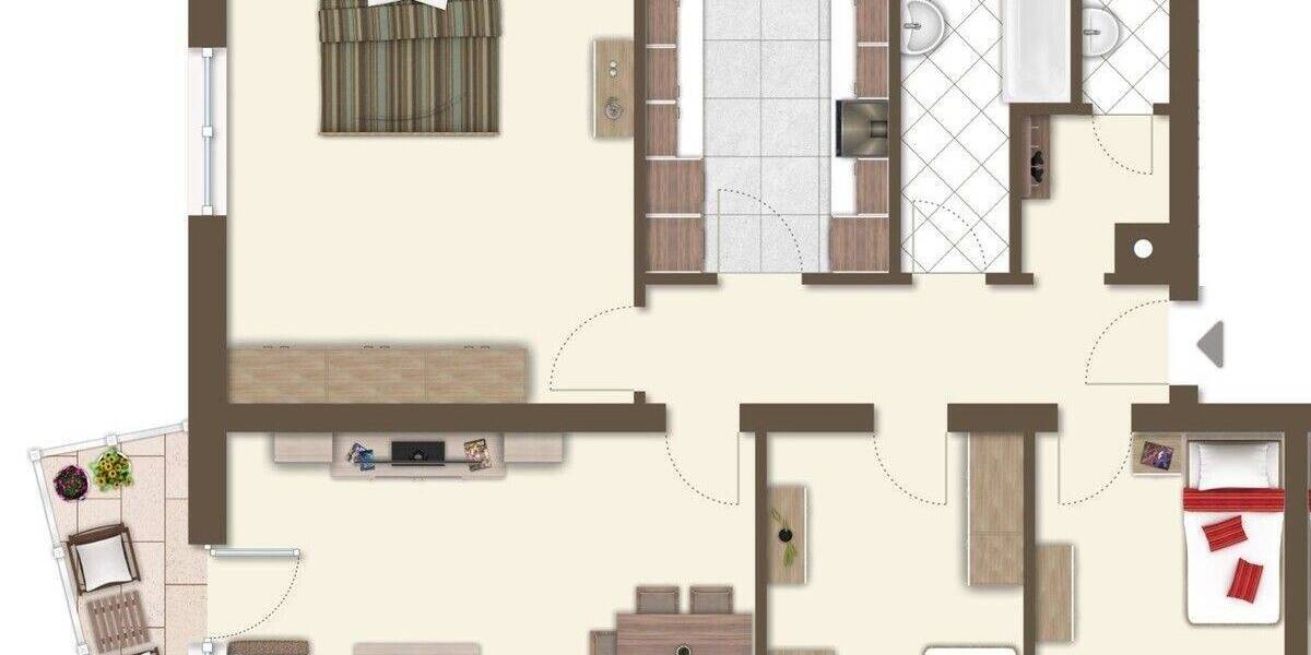 Etagenwohnung Villingen-Schwenningen Schwenningen - 4 Zimmer, 93 m&sup2;, 199.950&euro; | Angebot:25742610