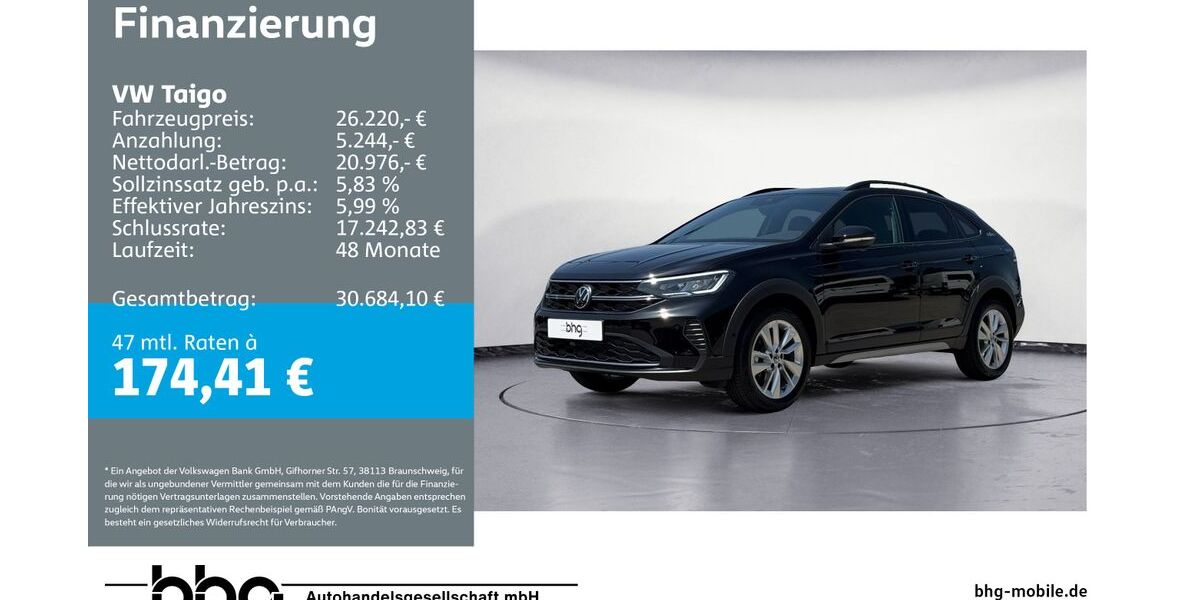 VW Taigo 6.501 km 25.150 &euro; Rottweil 78628
