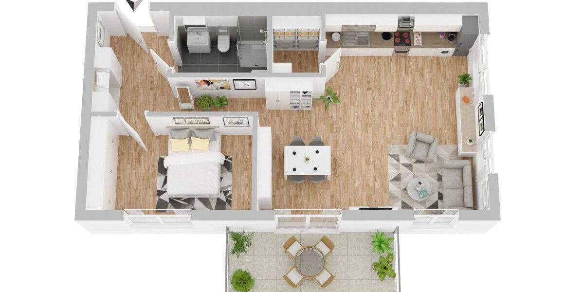 Etagenwohnung Titisee-Neustadt Neustadt - 2 Zimmer, 71 m&sup2;, 376.000&euro; | Angebot:25675007