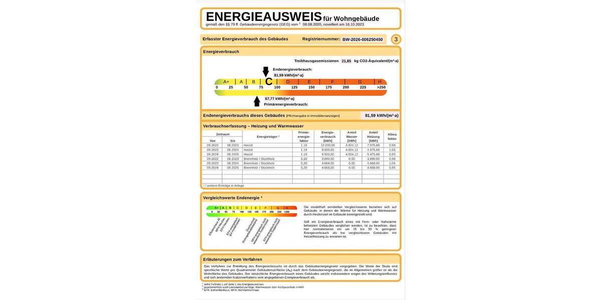 Einfamilienhaus Bad Dürrheim - 5.5 Zimmer, 139 m&sup2;, 505.000&euro; | Angebot:25367843