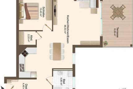 Wohnung Dürbheim - 2 Zimmer, 80 m&sup2;, 700&euro; | Angebot:25612091