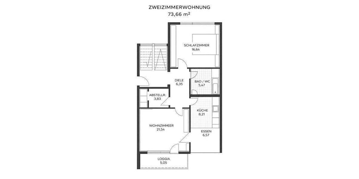 Etagenwohnung Sankt Georgen im Schwarzwald Stadtgebiet - 2 Zimmer, 73 m&sup2;, 125.000&euro; | Angebot:25675874