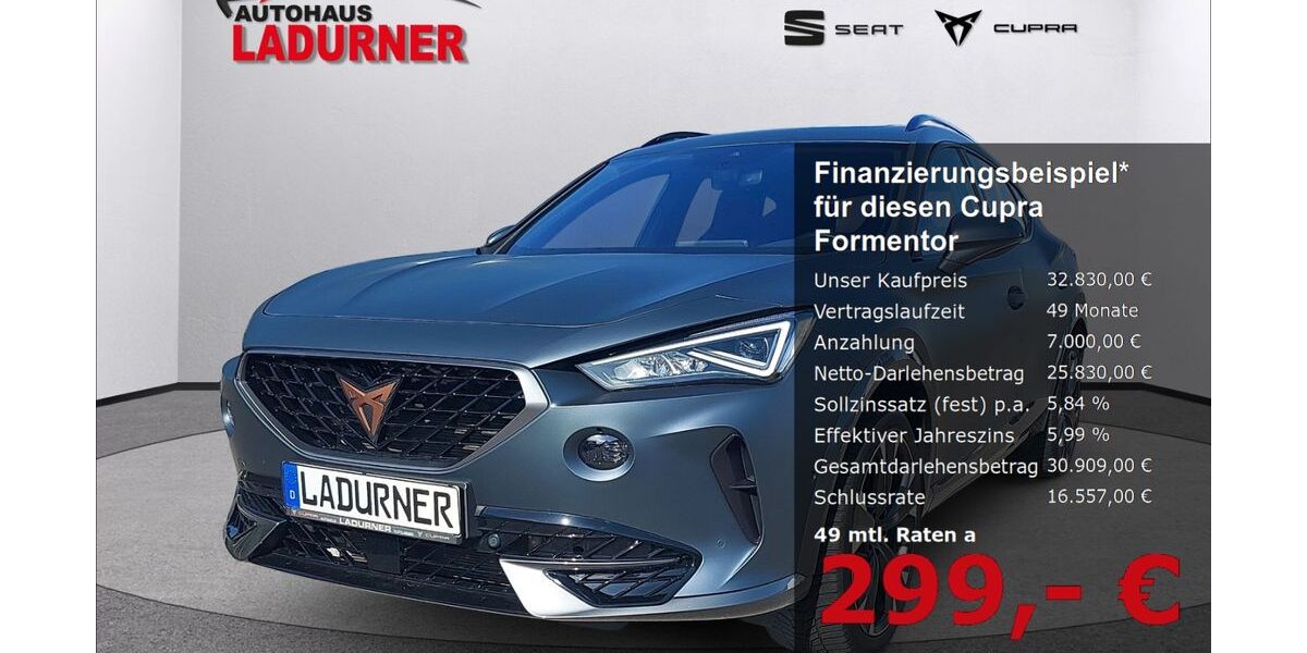 Cupra Formentor 35.400 km 32.830 &euro; Tuttlingen 78532