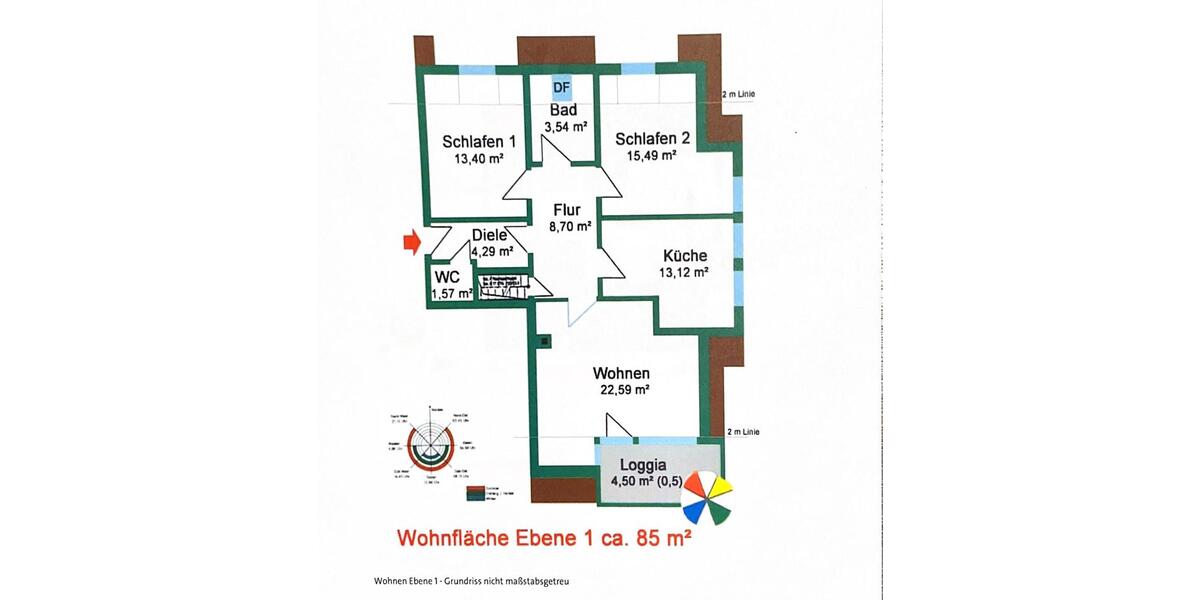 Maisonettenwohnung Villingen-Schwenningen Schwenningen - 4 Zimmer, 115 m&sup2;, 1.240&euro; | Angebot:25883012
