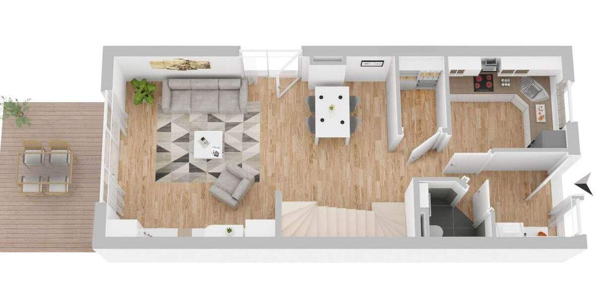 Reihenendhaus Villingen-Schwenningen Schwenningen - 5 Zimmer, 136 m&sup2;, 414.000&euro; | Angebot:25743172