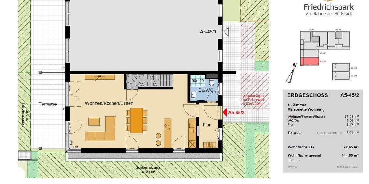 Etagenwohnung Villingen-Schwenningen Villingen - 5 Zimmer, 144 m&sup2;, 820.050&euro; | Angebot:25701431