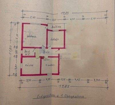 Etagenwohnung Brigachtal Klengen - 3 Zimmer, 90 m&sup2;, 179.000&euro; | Angebot:25692110
