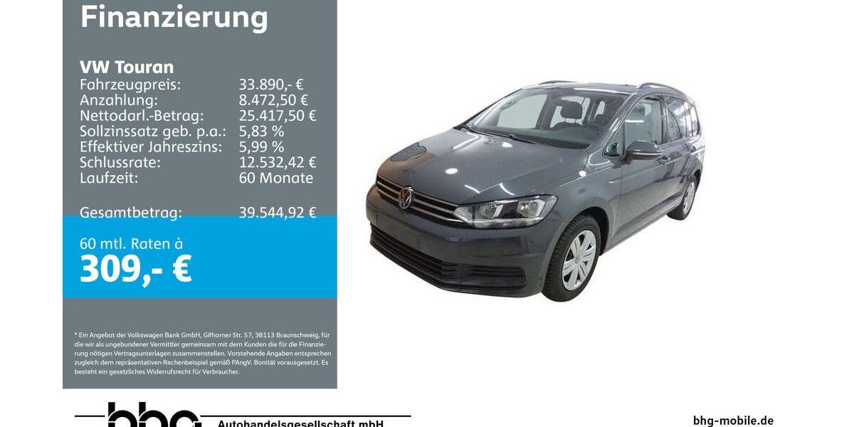 VW Touran 12.015 km 33.490 &euro; Rottweil 78628