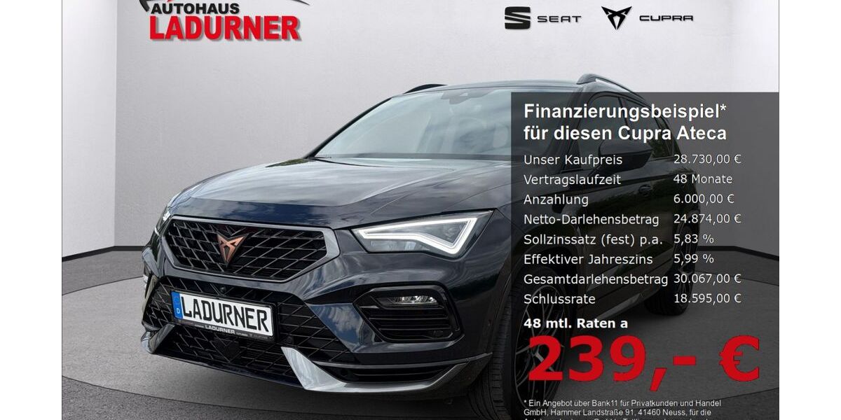 Cupra Ateca 57.900 km 28.730 &euro; Tuttlingen 78532