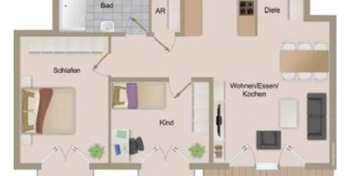 Etagenwohnung Dietingen / Irslingen Irslingen - 3 Zimmer, 90 m&sup2;, 304.000&euro; | Angebot:25683044
