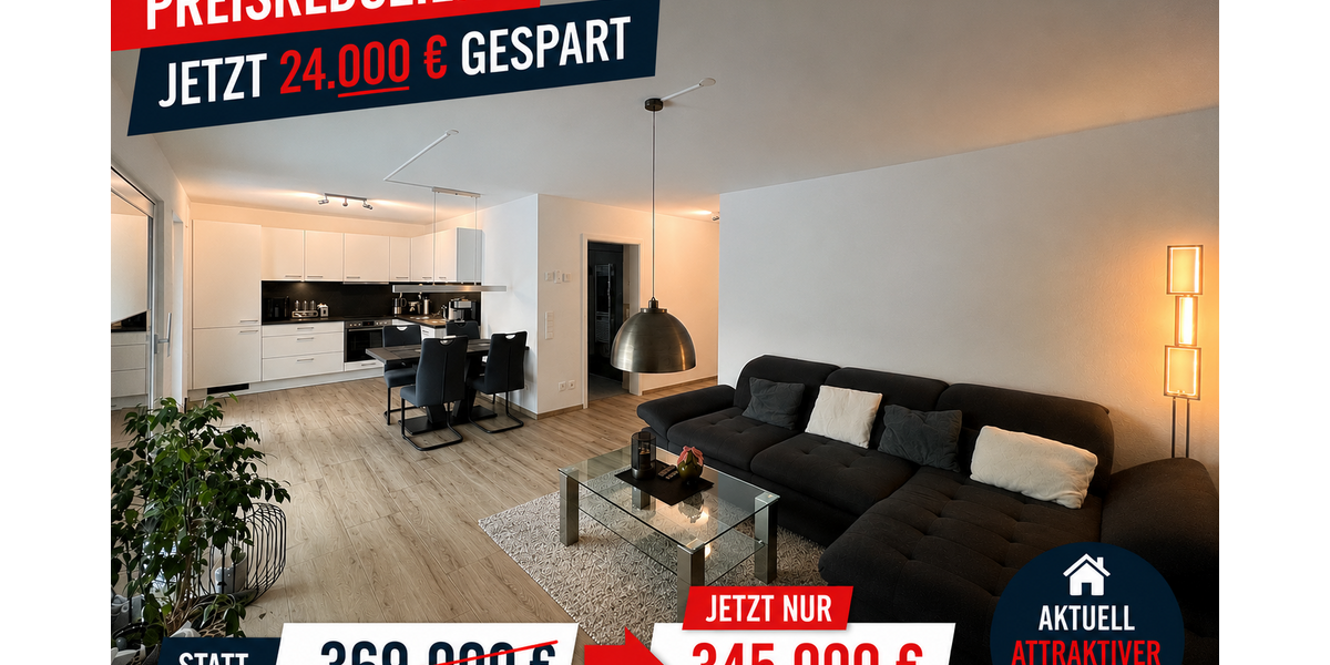 Etagenwohnung Schramberg-Sulgen Sulgen - 3 Zimmer, 92 m&sup2;, 345.000&euro; | Angebot:24780949