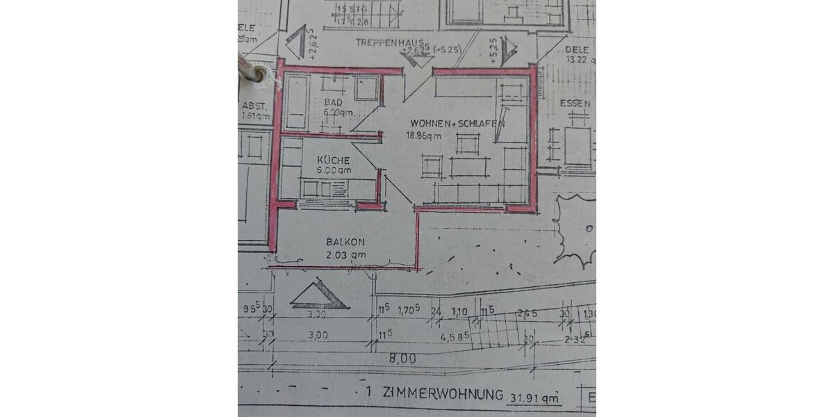 Hochparterre Tuttlingen - 1 Zimmer, 32 m&sup2;, 103.000&euro; | Angebot:25789805