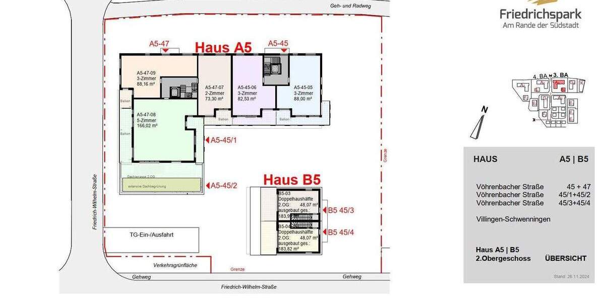 Etagenwohnung Villingen-Schwenningen Villingen - 2 Zimmer, 73 m&sup2;, 388.750&euro; | Angebot:25701434