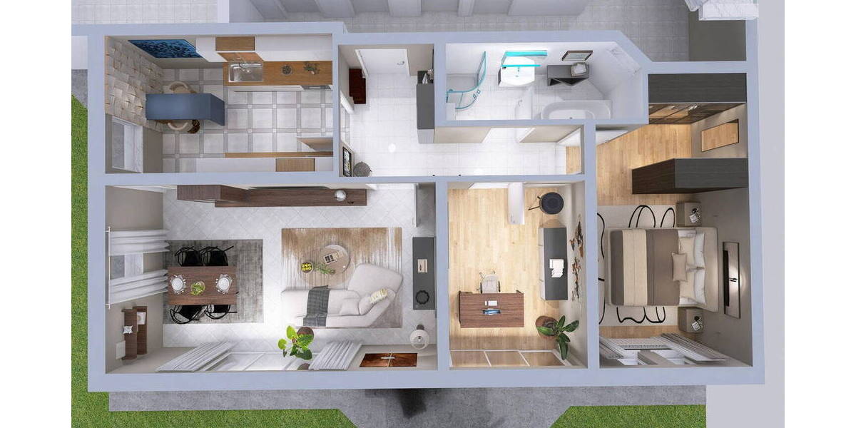 Terrassenwohnung Donaueschingen Pfohren - 3 Zimmer, 85 m&sup2;, 840&euro; | Angebot:26901023