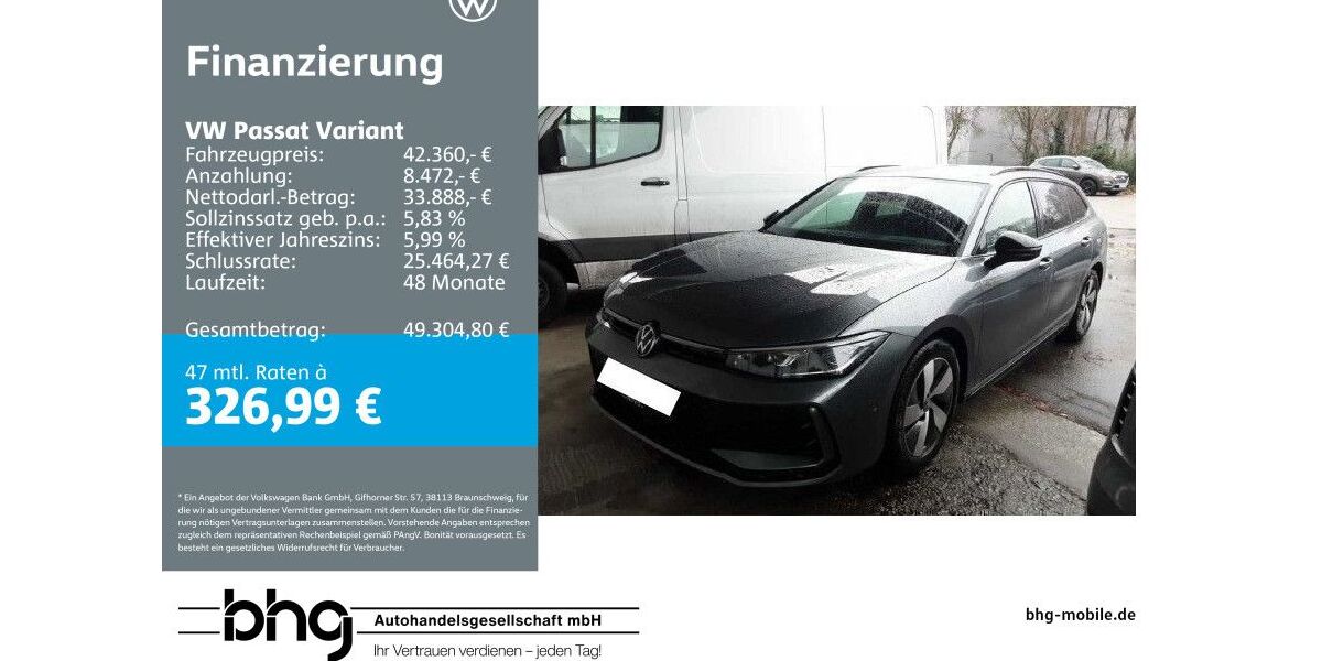 VW Passat Variant 22.857 km 42.360 &euro; Rottweil 78628