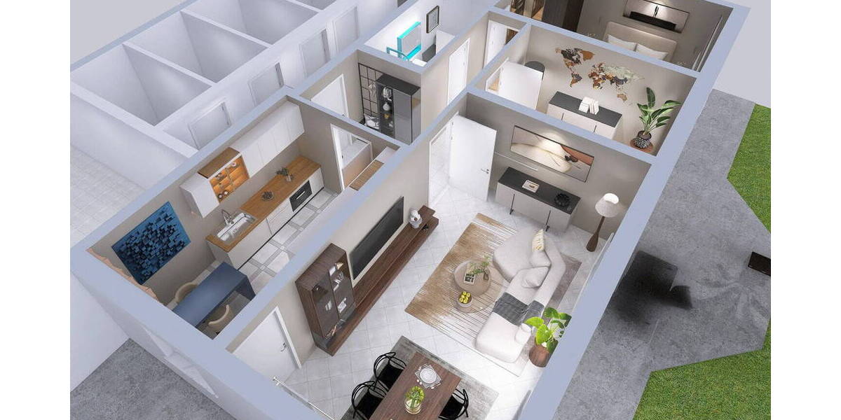 Terrassenwohnung Donaueschingen Pfohren - 3 Zimmer, 85 m&sup2;, 840&euro; | Angebot:26901023