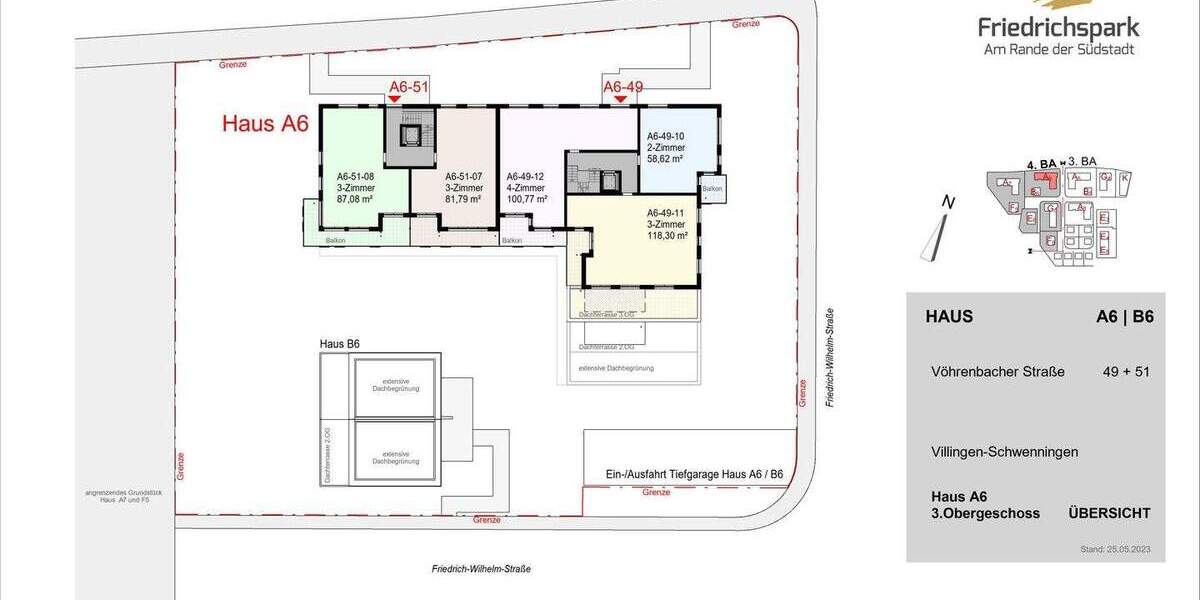 Etagenwohnung Villingen-Schwenningen Villingen - 3 Zimmer, 127 m&sup2;, 699.800&euro; | Angebot:25701437