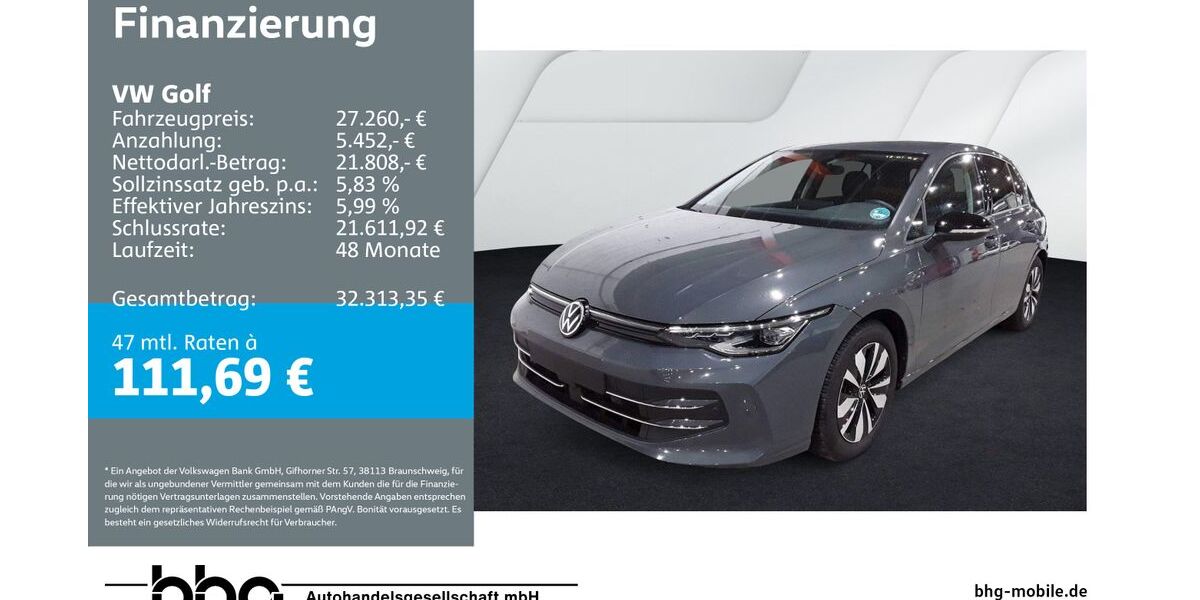 VW Golf 22.761 km 27.260 &euro; Rottweil 78628