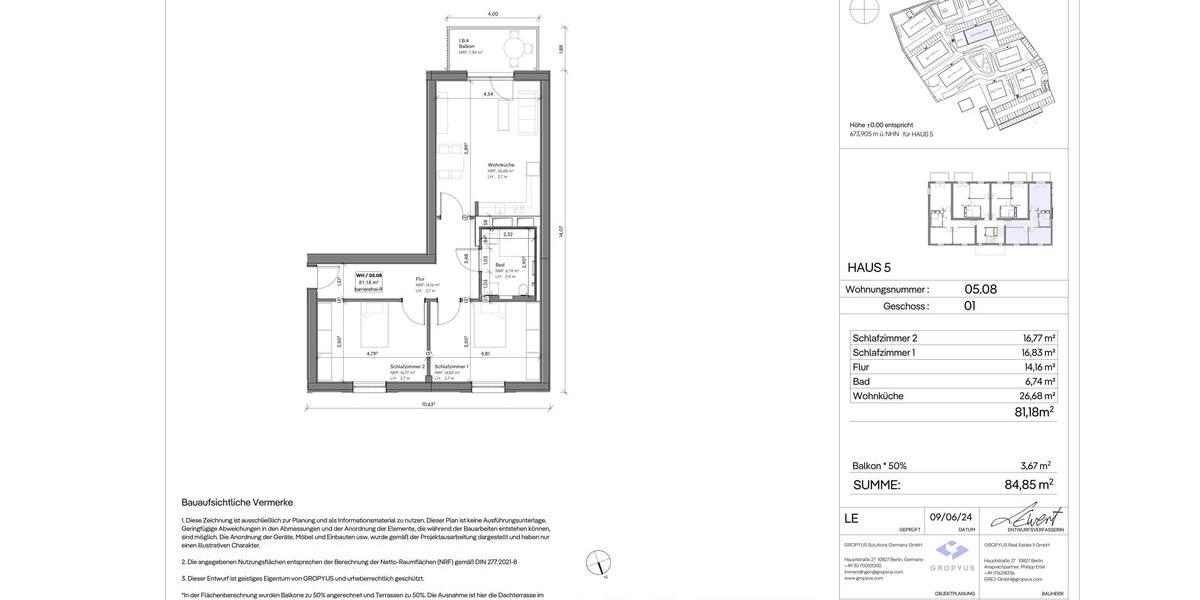 Etagenwohnung Immendingen - 3 Zimmer, 85 m&sup2;, 1.210&euro; | Angebot:25454869