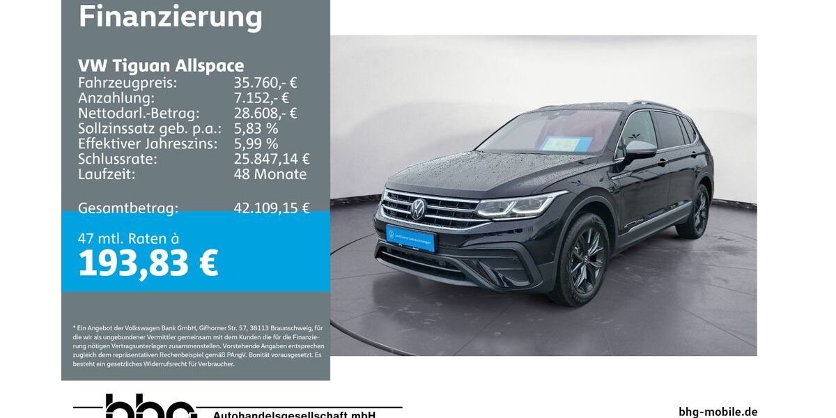 VW Tiguan Allspace 21.845 km 35.760 &euro; Rottweil 78628