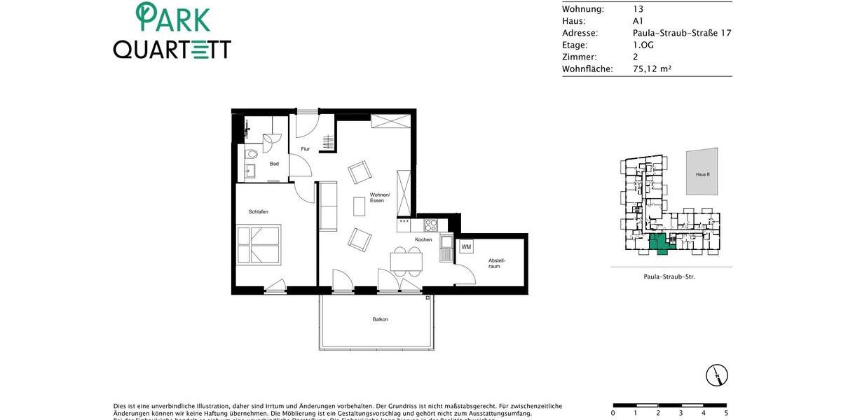 Etagenwohnung Villingen-Schwenningen Kopsbühl - 2 Zimmer, 75 m&sup2;, 925&euro; | Angebot:23526410