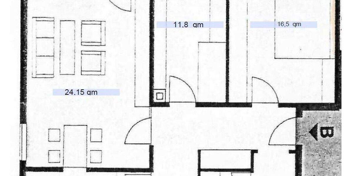 Etagenwohnung Bad Dürrheim - 3 Zimmer, 85 m&sup2;, 870&euro; | Angebot:25712551