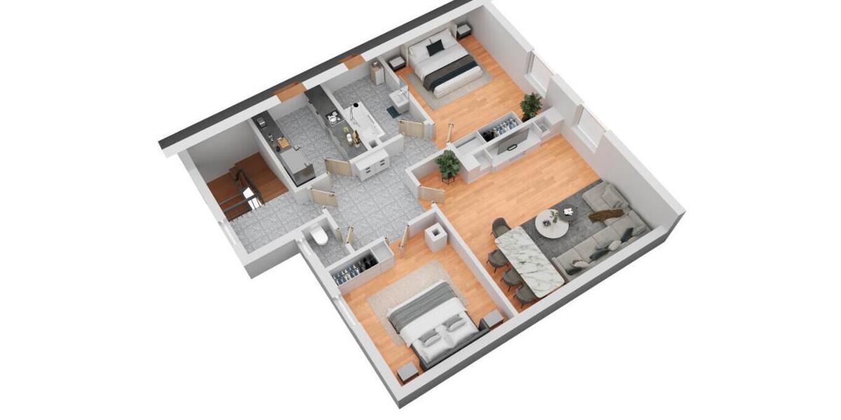 Dachgeschoßwohnung Villingen-Schwenningen Schwenningen - 3 Zimmer, 59 m&sup2;, 660&euro; | Angebot:26012933