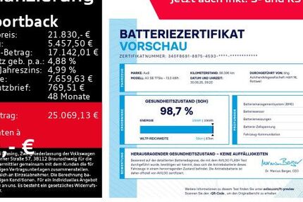 Audi A3 98.395 km 21.830 &euro; Rottweil 78628