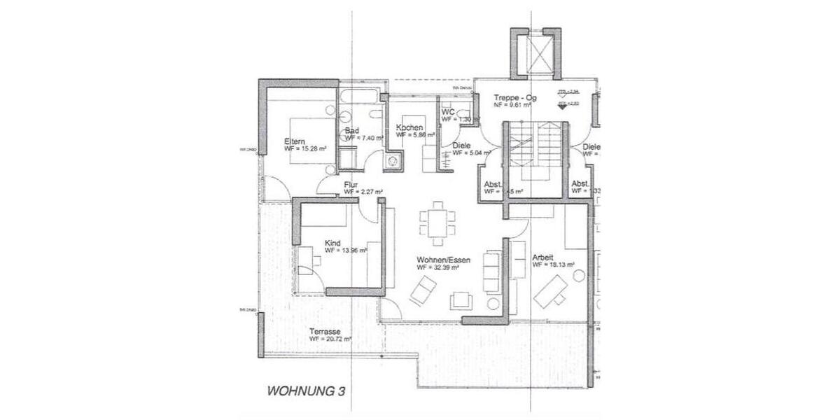 Etagenwohnung Aldingen - 4 Zimmer, 123 m&sup2;, 1.190&euro; | Angebot:26611836