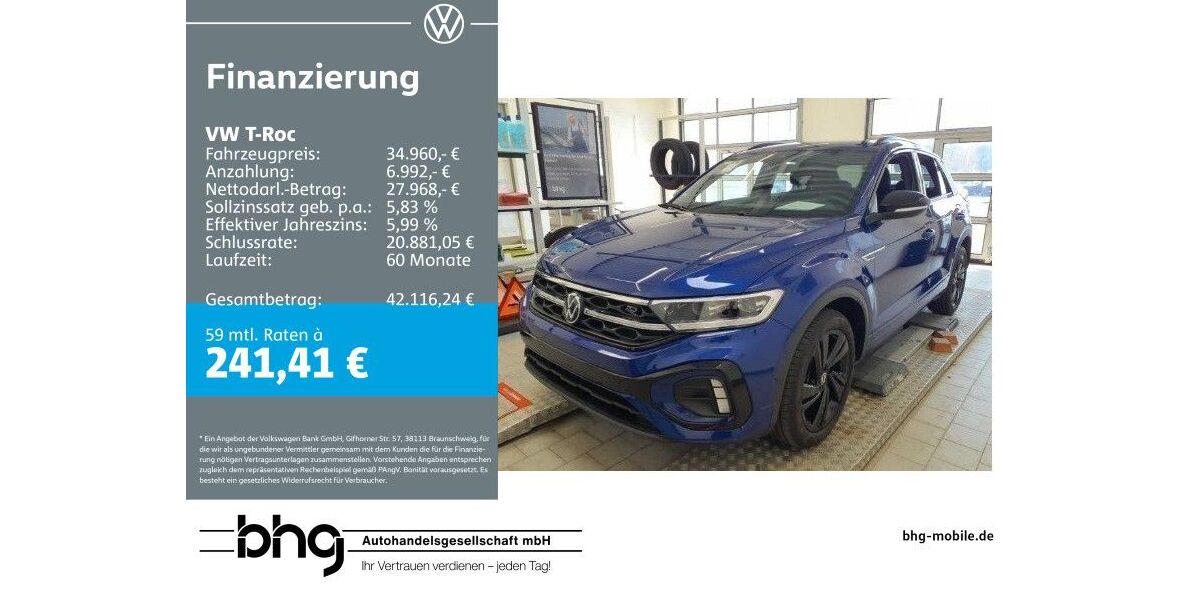 VW T-Roc 18.652 km 33.860 &euro; Rottweil 78628