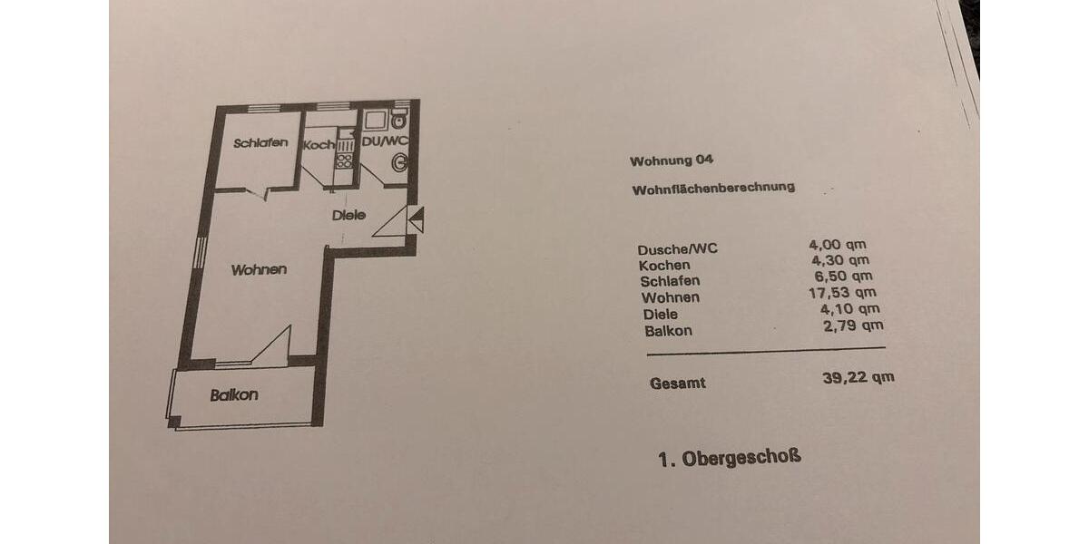 Etagenwohnung Hornberg - 1.5 Zimmer, 39 m&sup2;, 95.000&euro; | Angebot:26729605