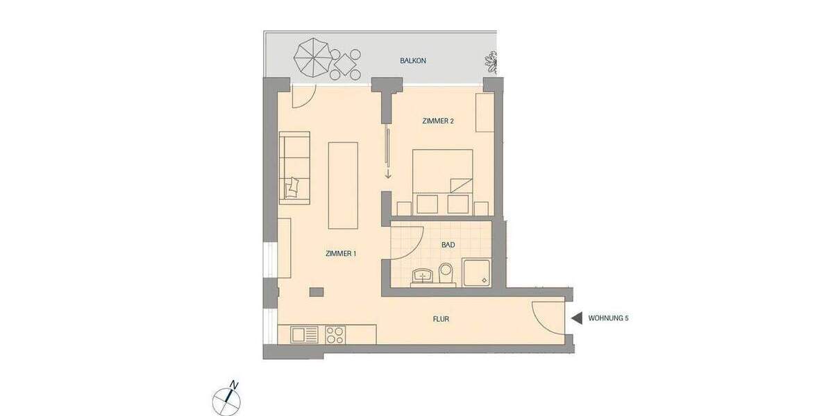 Etagenwohnung Titisee-Neustadt Titisee - 2 Zimmer, 52 m&sup2;, 239.300&euro; | Angebot:25662490