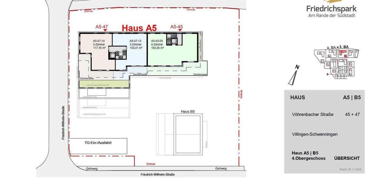 Etagenwohnung Villingen-Schwenningen Villingen - 4 Zimmer, 160 m&sup2;, 929.500&euro; | Angebot:25778091