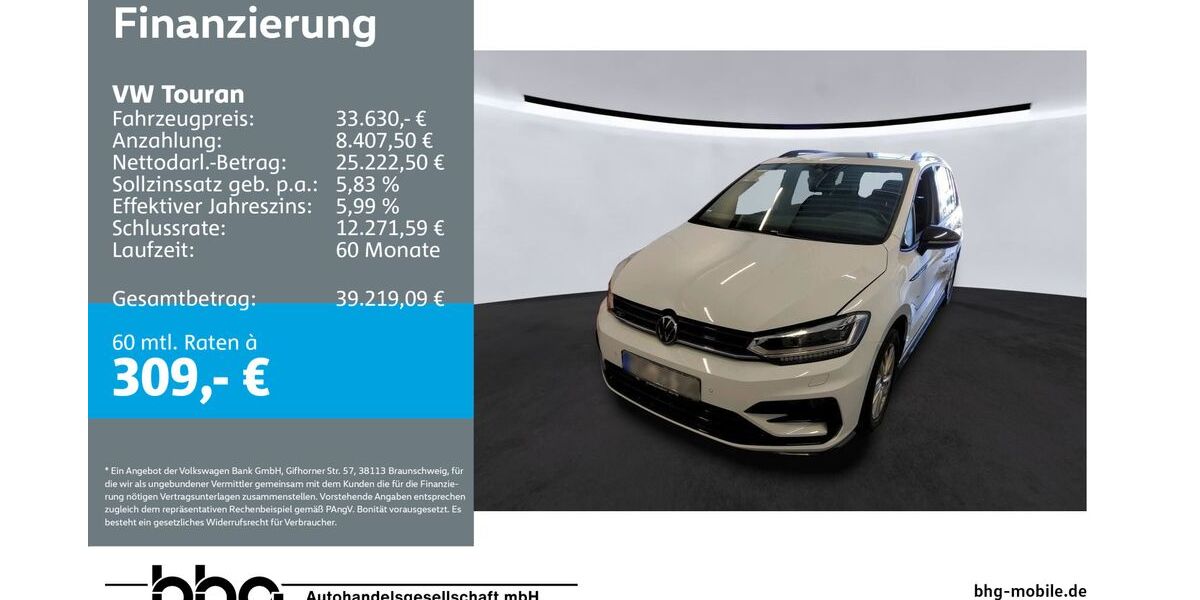 VW Touran 74.148 km 33.630 &euro; Rottweil 78628