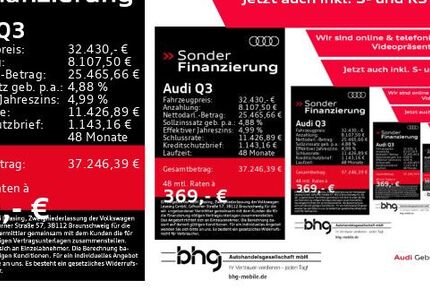 Audi Q3 69.304 km 32.430 &euro; Rottweil 78628