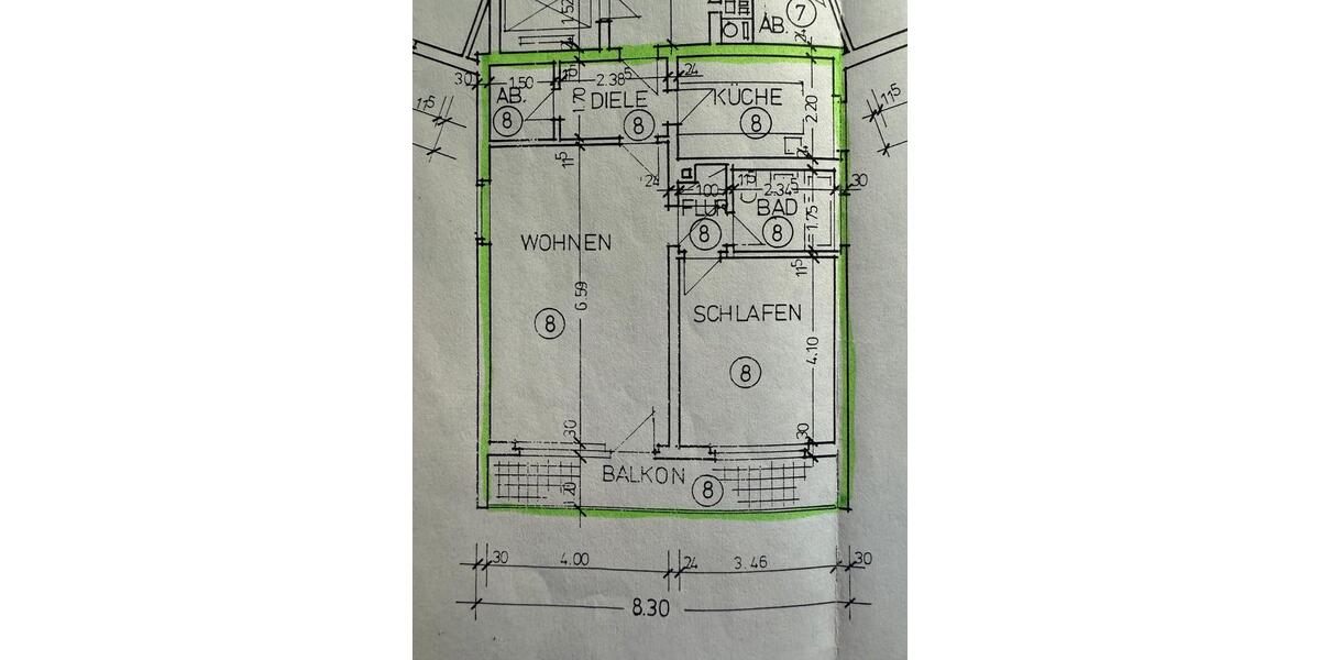 Etagenwohnung Villingen-Schwenningen Kopsbühl - 2 Zimmer, 189.000&euro; | Angebot:22283950
