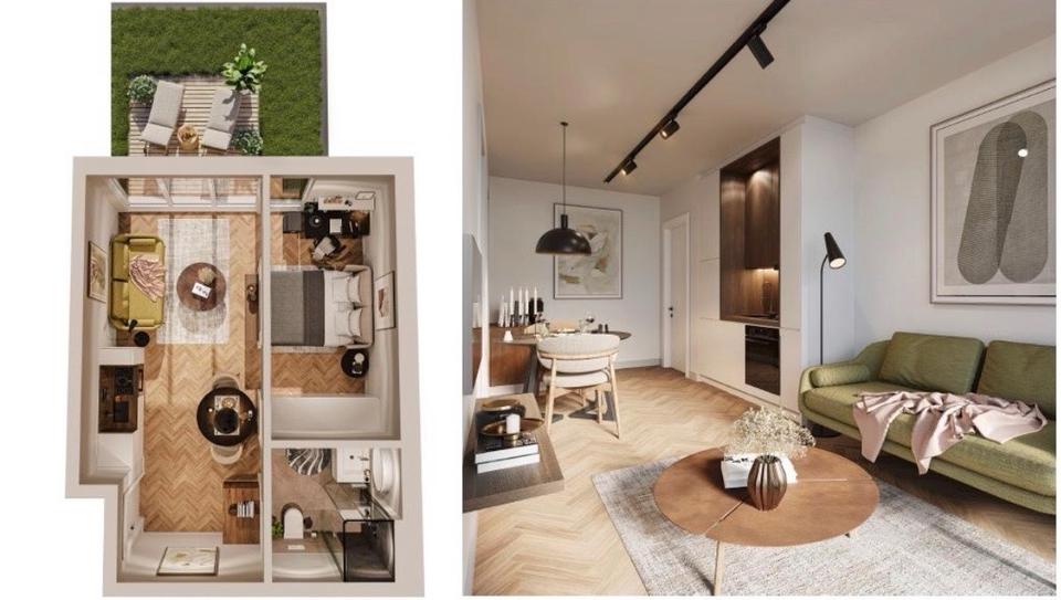 Etagenwohnung Tuttlingen - 2 Zimmer, 35 m&sup2;, 750&euro; | Angebot:25716822