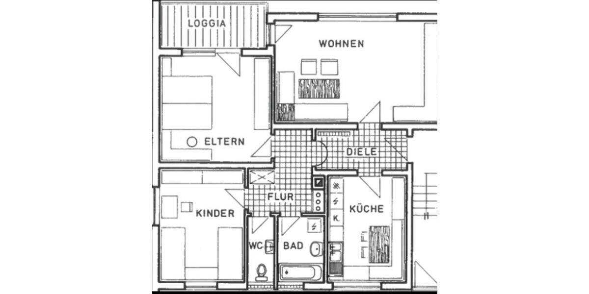 Etagenwohnung Donaueschingen - 3 Zimmer, 87 m&sup2;, 850&euro; | Angebot:25605452