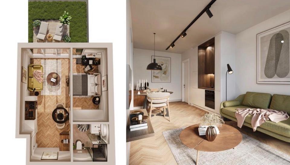 Etagenwohnung Tuttlingen - 2 Zimmer, 35 m&sup2;, 690&euro; | Angebot:25998790