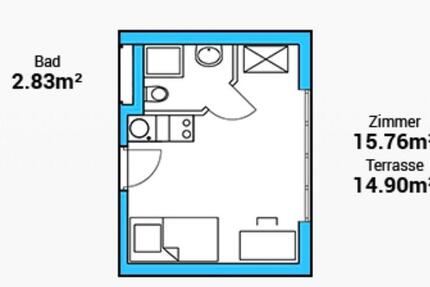 Haus Villingen-Schwenningen Kopsbühl - 1 Zimmer, 26 m&sup2;, 430&euro; | Angebot:26056905