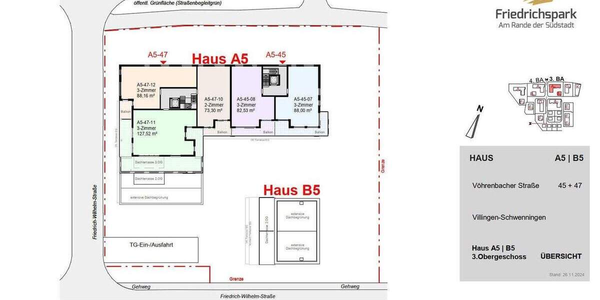 Etagenwohnung Villingen-Schwenningen Villingen - 2 Zimmer, 73 m&sup2;, 388.750&euro; | Angebot:25701434