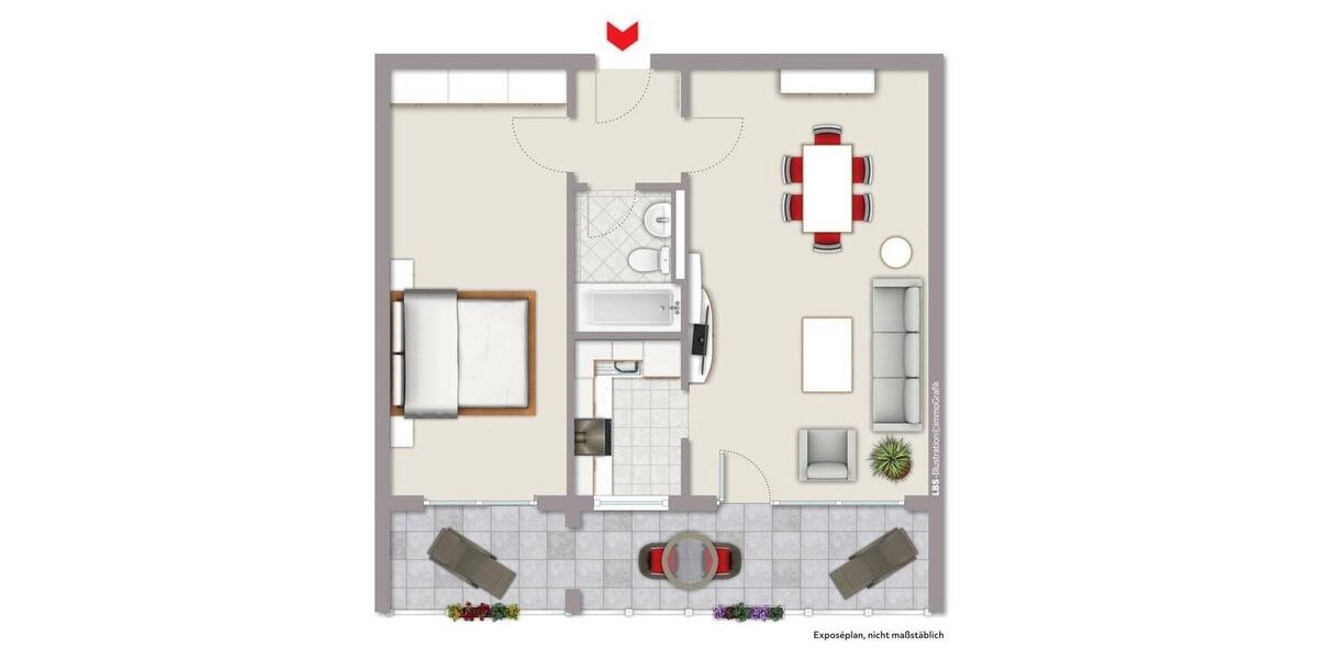 Etagenwohnung Villingen-Schwenningen Schwenningen - 2 Zimmer, 65 m&sup2;, 199.000&euro; | Angebot:26035472