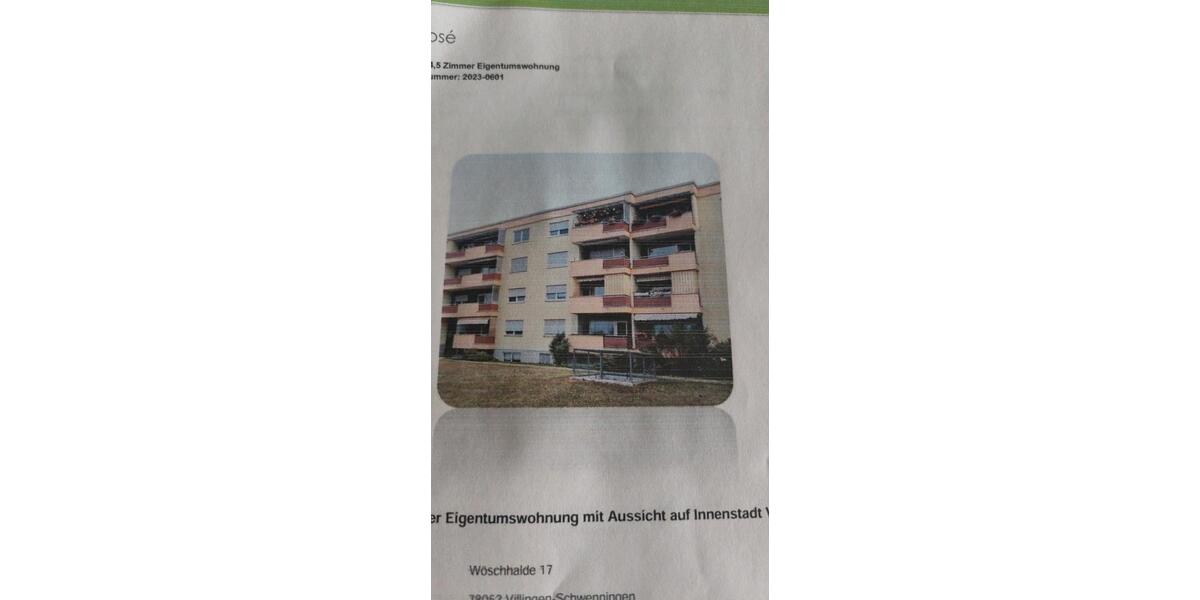 Etagenwohnung Villingen-Schwenningen Schwenningen - 4.5 Zimmer, 104 m&sup2;, 270.000&euro; | Angebot:24980141